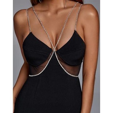 Stylish BELLA BARNETT Rhinestone Slip Dress for Weddings