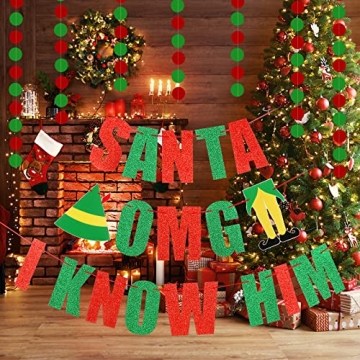 Buddy The Elf Christmas Banner - Fun Party Decoration