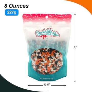 Vibrant Halloween Mini Sprinkles for All Occasions - 8 OZ