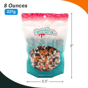 Vibrant Halloween Mini Sprinkles for All Occasions - 8 OZ