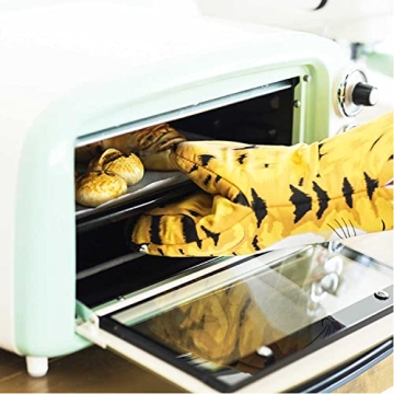 Kitchen Cat Oven Mitts Heat Resistant Non-Slip Gloves