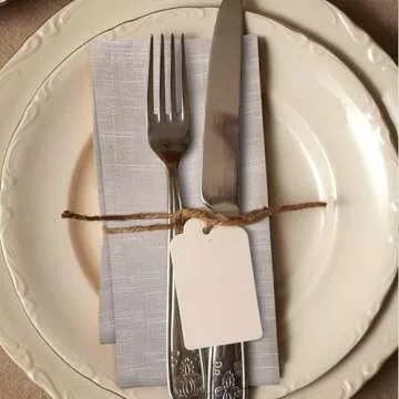 Elegant 100% Cotton Dinner Napkins Set of 12 for Every Occasion