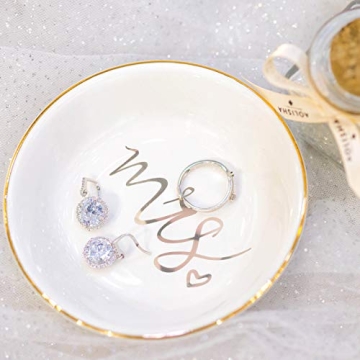 Quany Life Mrs Jewelry Dish - Perfect Wedding Gift for Brides