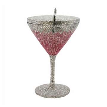 WuDiaoer Women Goblet Rhinestone Evening Bag Cocktail Cup Diamond Clutch Funny Crystal Prom Handbag ...