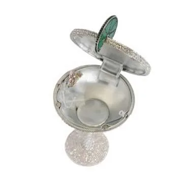 WuDiaoer Women Goblet Rhinestone Evening Bag Cocktail Cup Diamond Clutch Funny Crystal Prom Handbag Wedding Purse for Party, Pink