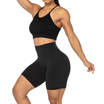 Sunzel 8" High-Waist Biker Shorts Soft and Comfortable