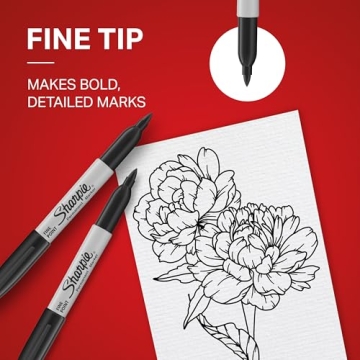 Sharpie Permanent Markers Set - Versatile Fine Tip Markers