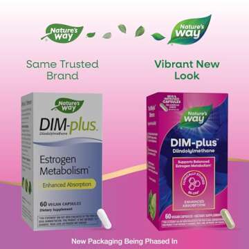 Nature's Way DIM-Plus, DIM Supplement, Supports Balanced Estrogen Metabolism*, Supports Estrogen Hor...