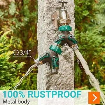 Durable Heavy Duty Garden Hose Splitter for Easy Water Flow