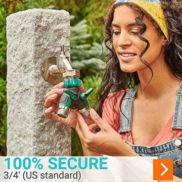 Durable Heavy Duty Garden Hose Splitter for Easy Water Flow