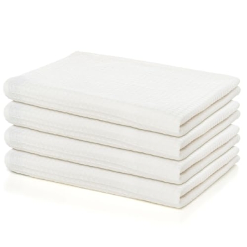 Lycia Home - Premium Kitchen Towels, 100% Turkish Cotton, Waffle Design, 24x18"