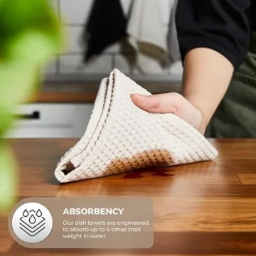 Lycia Home Kitchen Towels - 100% Turkish Cotton, Soft and Absorbent