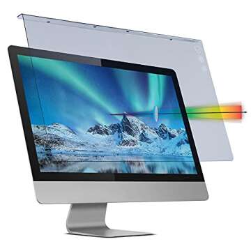 VizoBlueX 19-20 inch Anti-Blue Light Filter for Computer Monitor. Blue Light Monitor Screen Protector Panel (17.3 x 10.8 inch). Blocks Blue Light. Fits LCD, TV, PC, iMac Monitors