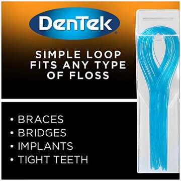 DenTek Floss Threaders | Easy Flossing for Braces and Implants