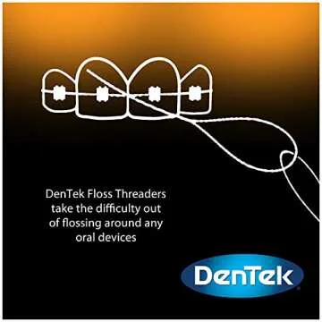 DenTek Floss Threaders | Easy Flossing for Braces and Implants