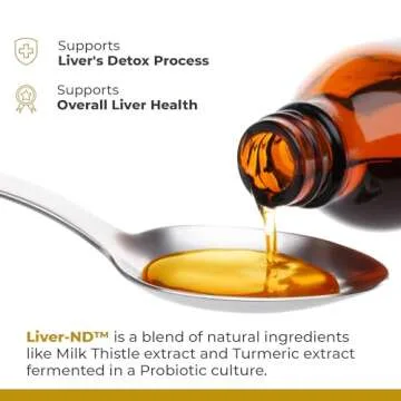 Premier Research Labs Liver-ND - Liver Cleanse, Milk Thistle Extract, Milk Thistle Liquid Drops, Tincture Supplement Fermented with Probiotics, with Antioxidants, Turmeric, 8 Fl Oz Bottle