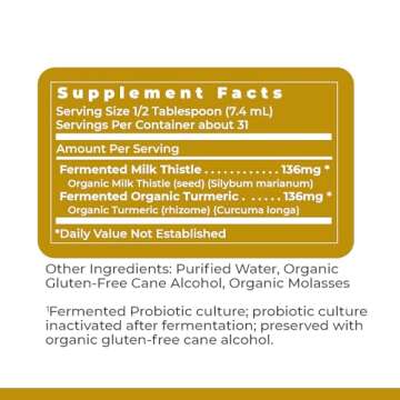 Premier Research Labs Liver-ND - Liver Cleanse, Milk Thistle Extract, Milk Thistle Liquid Drops, Tincture Supplement Fermented with Probiotics, with Antioxidants, Turmeric, 8 Fl Oz Bottle
