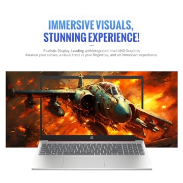 HP Essential 15.6" Anti-Glare HD Laptop – Intel Quad-Core, 16GB RAM, 256GB Storage, Office 365, 11...