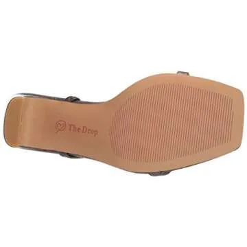 Stylish The Drop Avery Square Toe Heeled Sandal