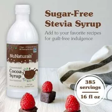 NuNaturals Sugar-Free Stevia Syrup – Zero Calorie Sweetener