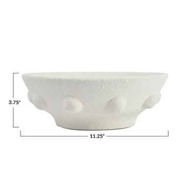 Creative Co-Op Terracotta Bowl with Dot Design