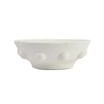 Creative Co-Op Terracotta Bowl with Dot Design