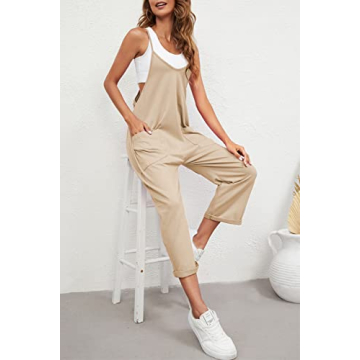 Nirovien Womens Oversized Jumpsuits with Pockets Chic Style