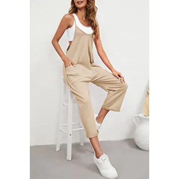 Nirovien Womens Oversized Jumpsuits with Pockets Chic Style