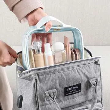 PACKISM TSA Approved Toiletry Bag Set for Easy Travel