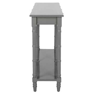 Safavieh Home Noam Coastal Grey Bamboo Style Console Table