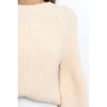 Petal & Pup Women's London Knit Sweater - Comfortable Beige Style