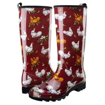 Stylish HISEA Women's Waterproof Garden Rain Boots