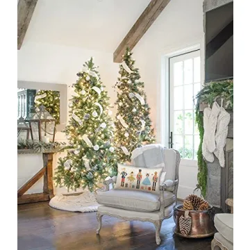 Merry Christmas Throw Pillow Cover Nutcracker Decor 12x20 Inch