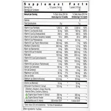 Rainbow Light - NutriStart Multivitamin Powder, Nutritious Support for Growing Infants and Toddlers with Choline and Vitamins D3, K and C, Vegetarian, Gluten-Free, 6 Months to 4 Years Old, 25 Packets