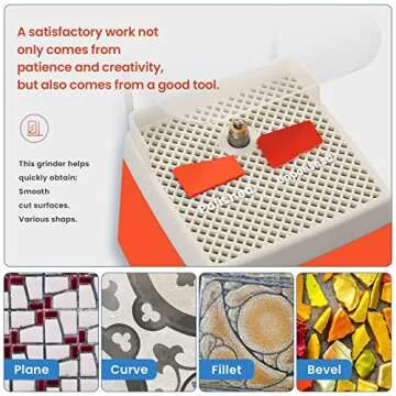 ANBULL Stained Glass Grinder - Portable and Efficient Tool