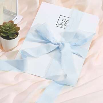 Keypan Blue Handmade Cotton Ribbon 1-1/2 x 15 Yards