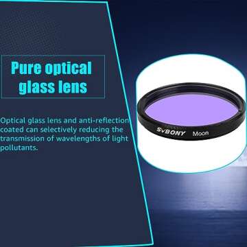 SVBONY Telescope Moon Filter for 2 Inch Eyepieces