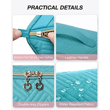 BAGSMART Travel Makeup Bag for Women - Water-Resistant & Portable