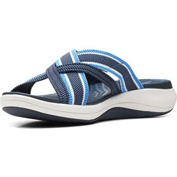 Clarks Men's Mira Isle Slide Sandal - Stylish Comfort in Navy