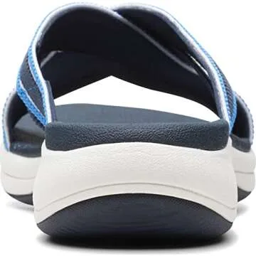 Clarks Men's Mira Isle Slide Sandal - Stylish Comfort in Navy