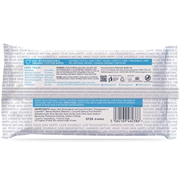 Organic Cotton Biodegradable Hand Wipes Twin Pack