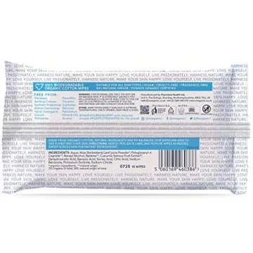 Organic Cotton Biodegradable Hand Wipes Twin Pack