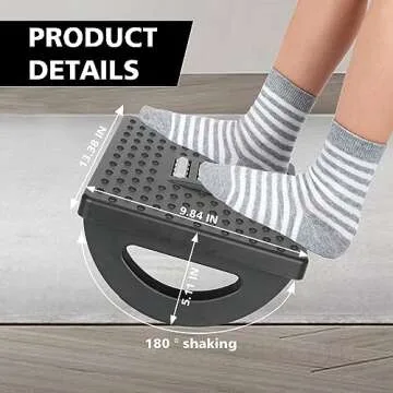 CZZXI Ergonomic Rocking Foot Rest - Comfort & Massage
