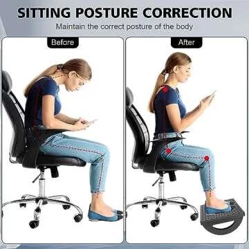 CZZXI Ergonomic Rocking Foot Rest - Comfort & Massage