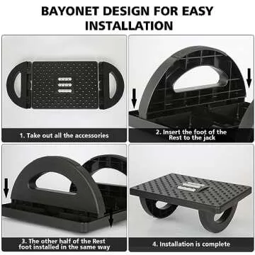 CZZXI Ergonomic Rocking Foot Rest - Comfort & Massage