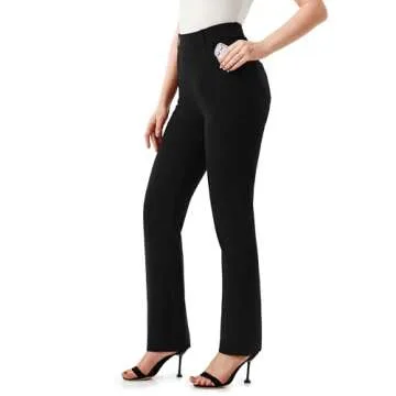 Stylish AFITNE Women's Yoga Dress Pants with Pockets