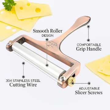 Adjustable Cheese Slicer with Extra Wires for Heavy Duty