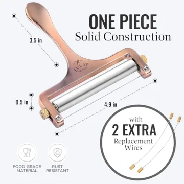 Adjustable Cheese Slicer with Extra Wires for Heavy Duty