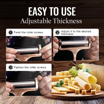 Adjustable Cheese Slicer with Extra Wires for Heavy Duty