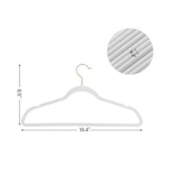 SONGMICS Velvet Hangers 30 Pack with Non-Slip Design